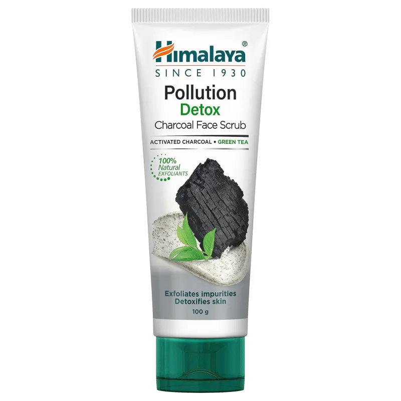 [Apply 5% Coupon] Himalaya Pollution Detox Charcoal Face Scrub | 100g Rs. 104