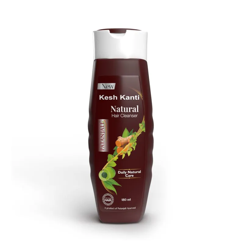 [Apply 5% Coupon] Patanjali Kesh Kanti Natural Hair Cleanser 180ml, Nourishing Shampoo, Herbal Care for Healthy Hair, Scalp Cleansers for Men and Women, for All Types Rs. 76