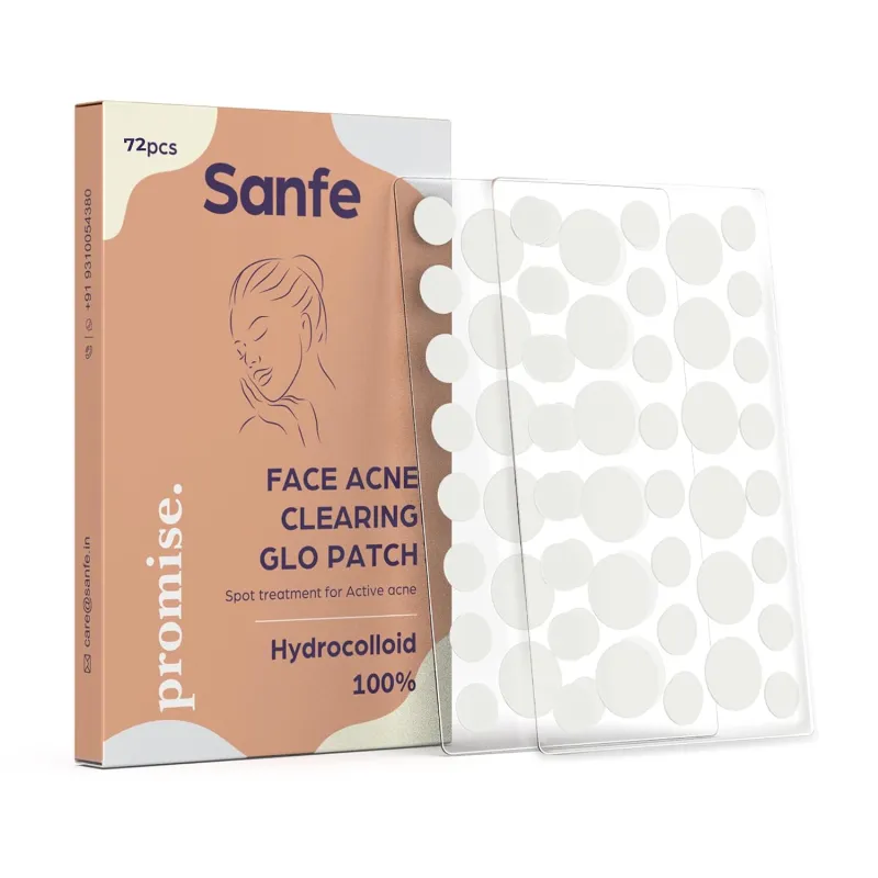 [Apply 5% Coupon] Sanfe Promise Face Acne Patch – Pack of 72 | Pimple Healing Patch | Absorbing Cover |Invisible, Blemish Spot, Hydrocolloid, Skin Treatment Rs. 258