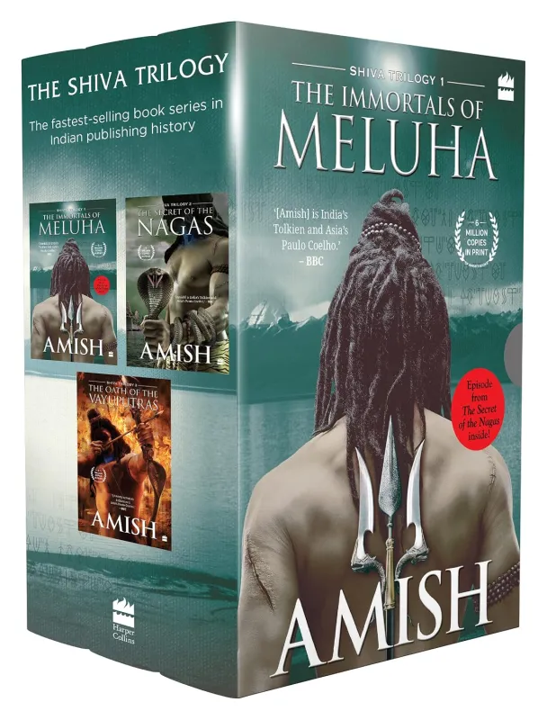 [Apply 5% Coupon] The Shiva Triology Boxset of 3 Books (Perfect Gift for this Festive Season) : The Immortals of Meluha, The Secret of The Nagas, The Oath of The Rs. 566