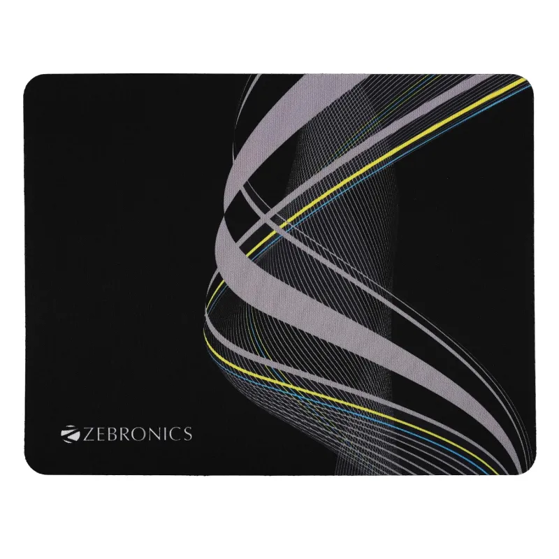 [Apply 5% Coupon] ZEBRONICS MSP-X1 Mouse Pad, for Speed and Precision Operation, Smooth Cloth Surface, Roll and Go, Optimised for All Mouse Sensors, Anti Slip Rubber