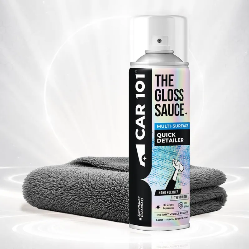 [Apply 50% Coupon] CAR101 Gloss Sauce Quick Detailer Spray for Car & Bike | All-Surface Gloss Polish for Exterior, Interior, Dashboard, Tyres, Trims, Plastic, Leather & Rs. 233
