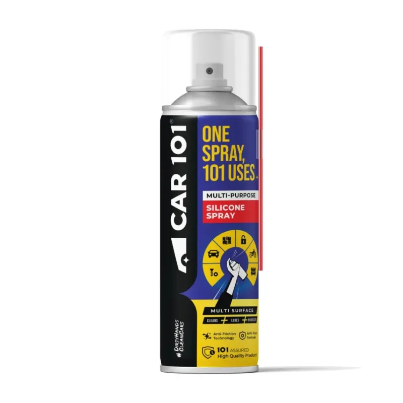 [Apply 50% Coupon] CAR101 Multipurpose Silicone Lubricant Spray Grade 70, Rubber Plastic Metal, 250 ml Rs. 199