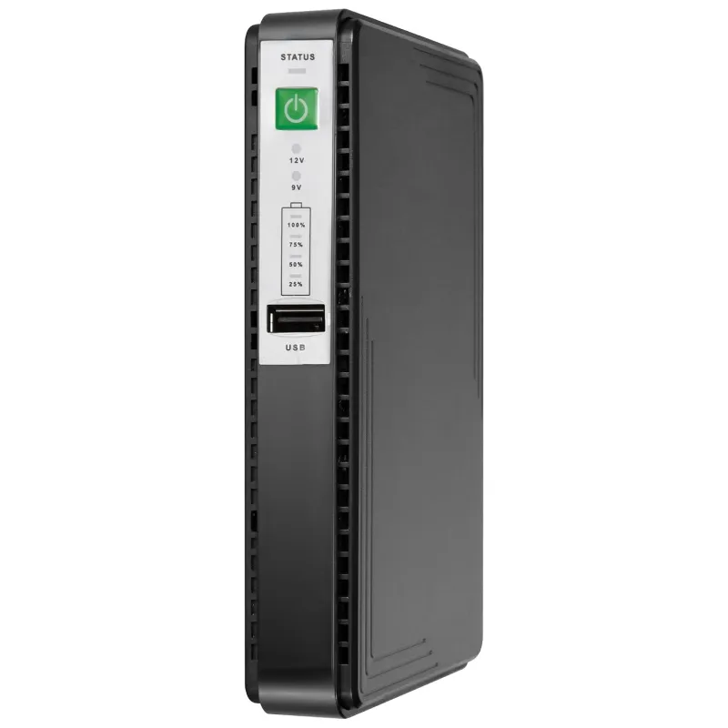 Artis AR-MINIDC Mini UPS for WiFi Router/Modem/CCTV/Set top Box. 8800mAh Battery. Supports 9V/12V-1A/1.5A/2A Routers. USB Port Phone Charging.Battery Rs. 1199