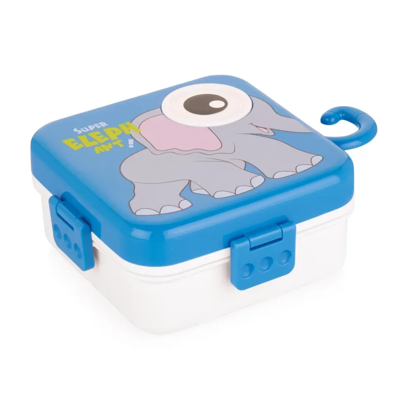 ATTRO Festive Super Elephant Lunch Box 2 Layer Plastic Lunch Box Comes with 1 Detachable Tray, 1 Small Container & 1 Spoon Ideal for Kids BPA Free Rs. 131