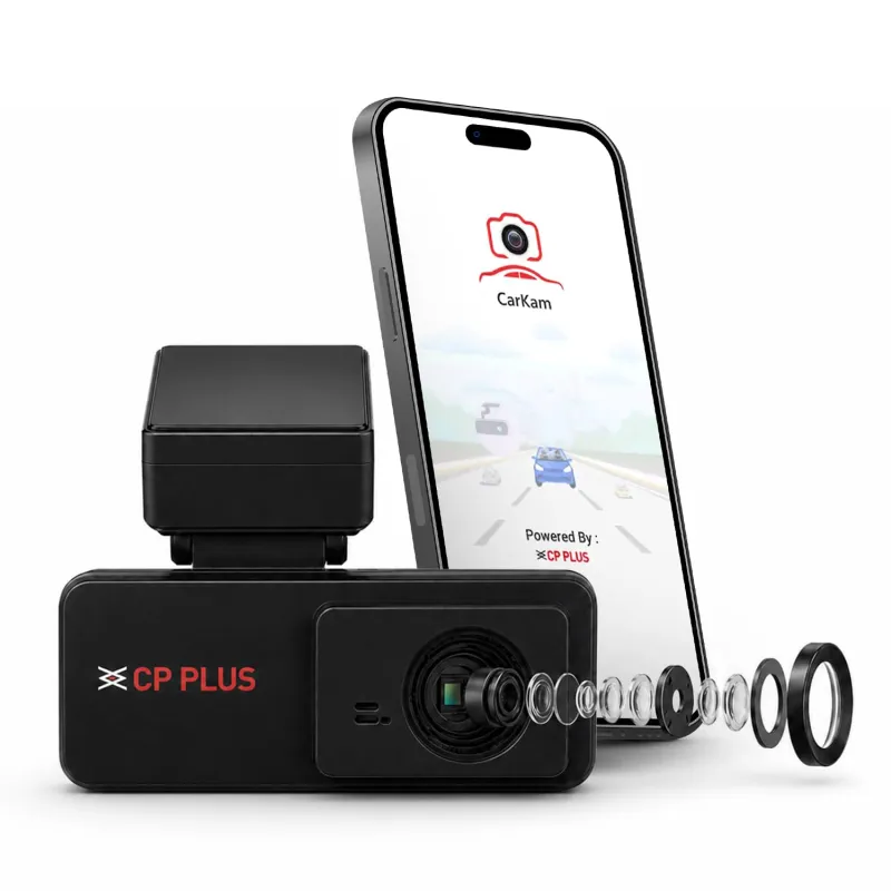 [Axis/ICICI CC] CP PLUS Dash Cam for Car CP-F34 | 2K 3MP Full HD+ Front Dashcam with Built-in GPS | 137° Wide View Angle | Built-in Microphone | (AP Mode) WiFi | Rs. 2700