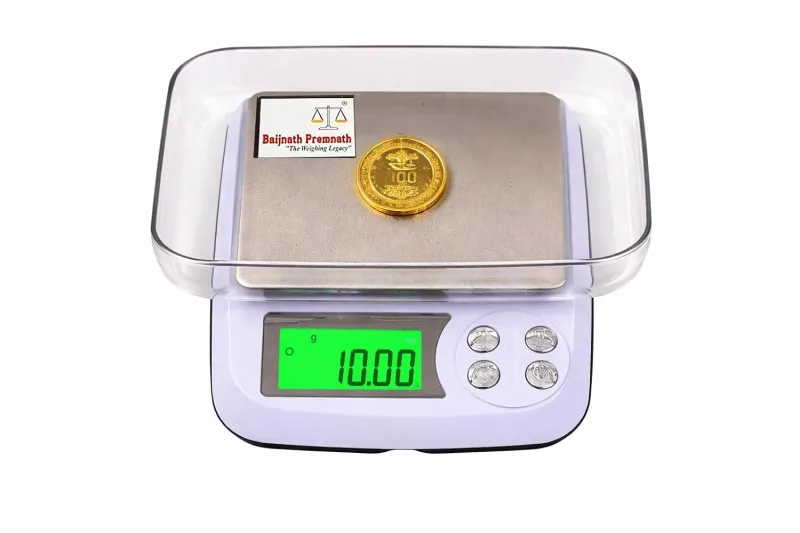 Baijnath Premnath iScale DM-3 500g x 0.01g (10mg), 1Year Warranty, Jewellery Weighing Scale, Gold & Silver Ornaments and Laboratories Weight Rs. 683