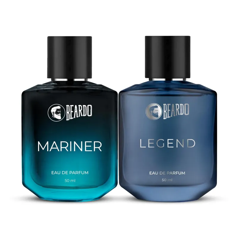 Beardo Oceanic Legend Duo- Mariner & Legend Perfume for Men (50ml x 2) | Long Lasting Fragrance | Long Lasting Perfume for Men | Gift for Men | Gift Rs. 499
