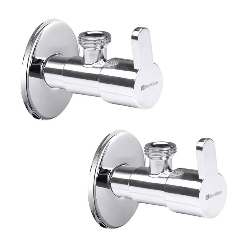 BonKaso Stainless Steel Angle Valve for Bathroom Angle Valve for bathrooms, wash basin ECO FUSION (PACK OF 2) Rs. 238