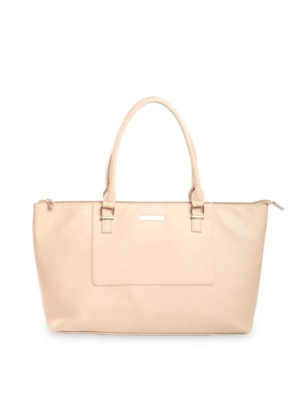 Caprese Fiona Self Design Toto Bag, Large | Stylish Handbag for Women with Detachable Sling Strap | Spacious, Versatile Office & Daily Essentials Rs. 660