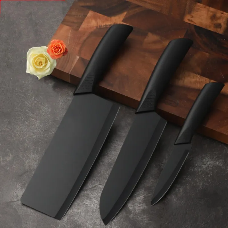 Codoule 3 Piece Black Kitchen Knife Set, Stainless Steel Chef Knife, Multipurpose Vegetable Knife, Fruit Cutting Knife, Kitchen Knife Set with Rs. 299