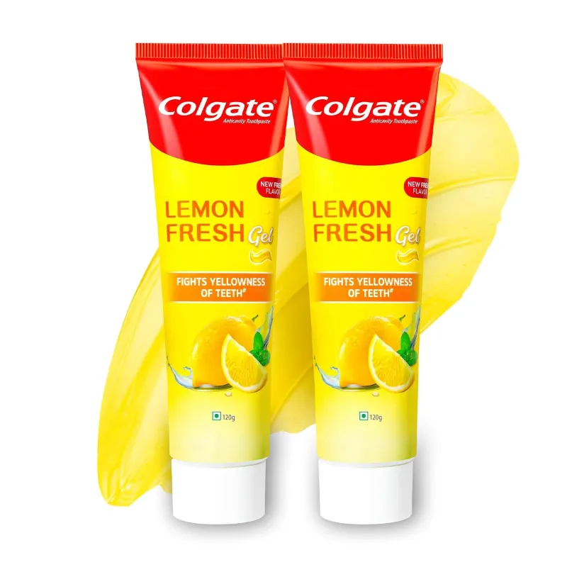 Colgate Lemon Fresh Gel Toothpaste | Tooth Paste Fights Yellowness of Teeth | Colgate Paste Toothpaste with New Fresh Flavor (240gm) Rs. 239