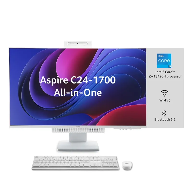 [Coupon + Apay ICICI NC EMI] Acer Aspire C24 60.5cm (24″) Full HD IPS Display All in One (AIO) Desktop Intel Core i5-13420H Processor (Win11 Home/16 GB/512 GB SSD/Microsoft Rs. 73490
