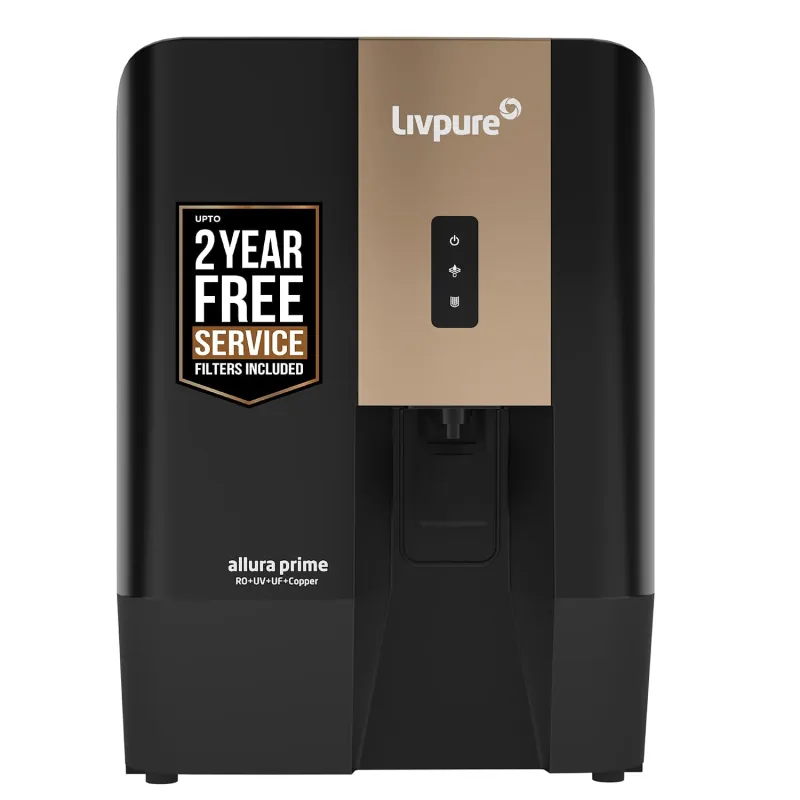 [Coupon + Axis CC] Livpure Allura Prime Water Purifier RO+UV+UF+Copper+Alkaline | Zero Cost for 2 Yrs – Filters Included | 10 Stage Advanced Purification | In Tank UV Rs. 8660