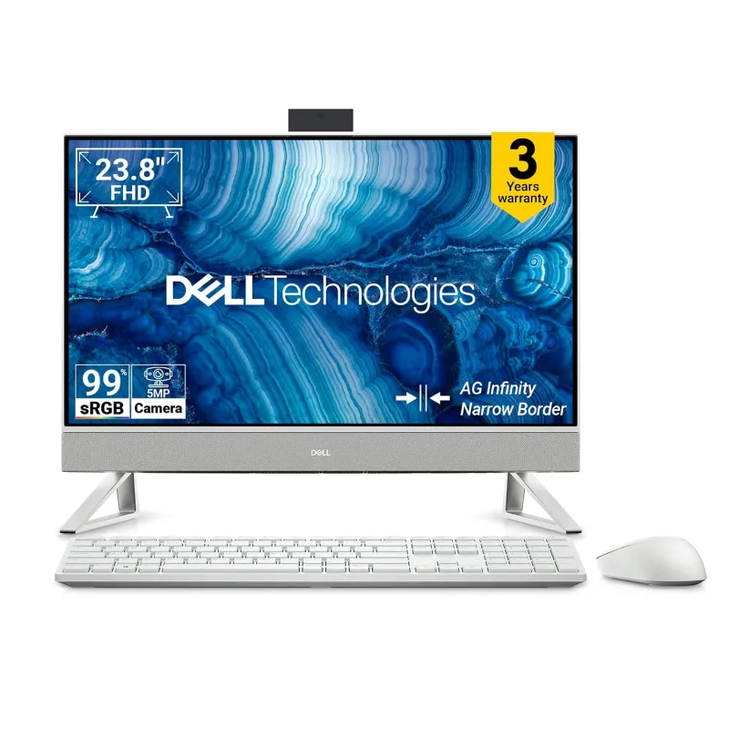 [Coupon + AXIS/ICICI CC] Dell 24 AIO, 13th i5-1334U, 8GB RAM DDR5 512GB SSD, Intel Graphics, 23.8″ FHD AG,IPS, 99% SRGB, Win 11+MSO’24+O365, Molded Speaker Grill|Intel WiFi Rs. 76740