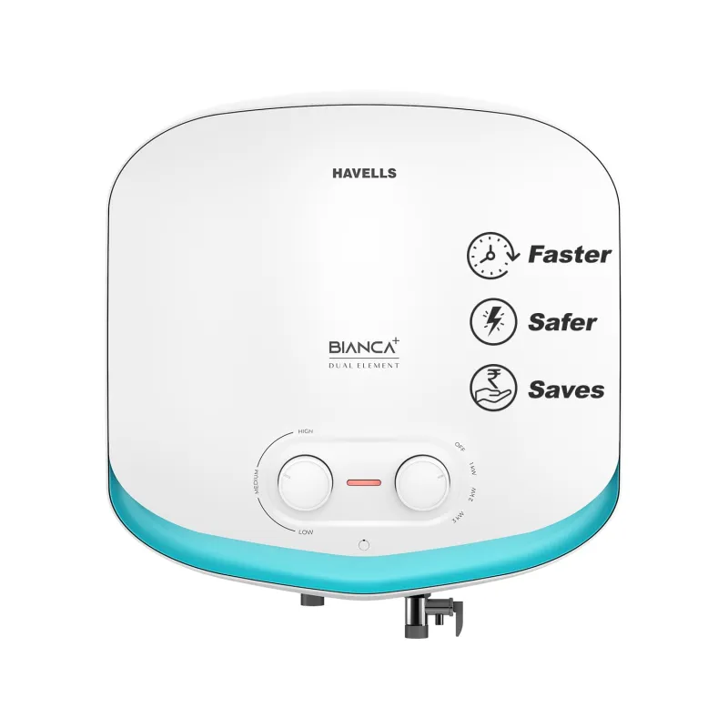 [Coupon + HDFC CC NCEMI Offer] Havells All New Bianca+ 25L 5 Star 3-in-1 Convertible Storage Water Heater(Geyser)|Dual Element|33% Fast Heating|Shock Safe Plug|7 Year Tank & 5 Year Rs. 12230