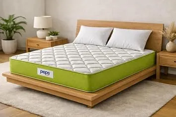 [Coupon + HDFC CC] peps Springkoil Ortho Luxe 8 Inch Pocket Spring Latex Foam Mattress | Zero Disturbance™ | Anti-Microbial Multi-Layered Comfort | King Size (78X72 Rs. 17478