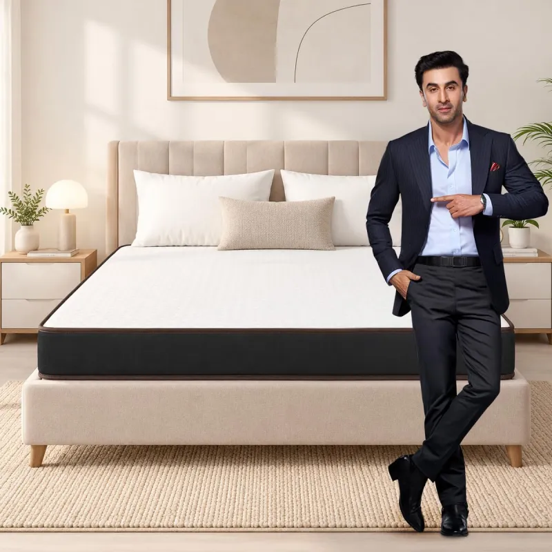 [Coupon + ICICI/Axis CC] Nilkamal SLEEP Lite Dual Comfort 6 Inch Mattress | 10 Year Warranty | Reversible Design | Soft & Firm Sides | Superior HR Foam | Breathable Knitted Rs. 6590