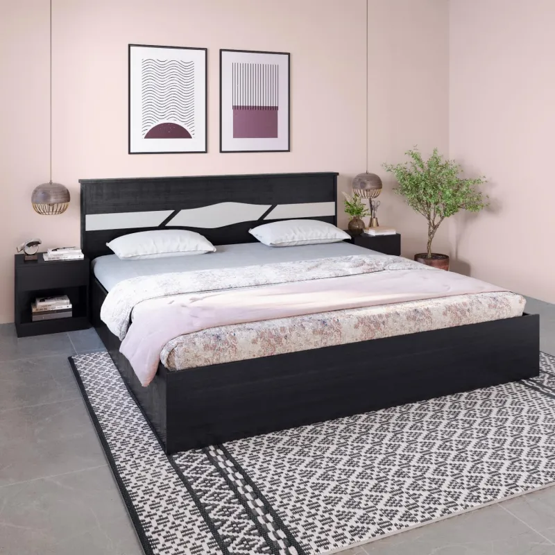 [Coupon + ICICI Card Offer] Interio by Godrej Arcadia V2 King Size Bed and Mattress Combo Rs. 51890