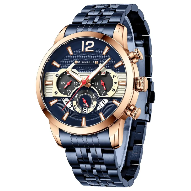 [Coupon + ICICI CC] Giordano Analog Wrist Watch for Men Stylish Metal Strap with Water Resistant Multifunction Mechanism Watch GZ-50032 Rs. 3801