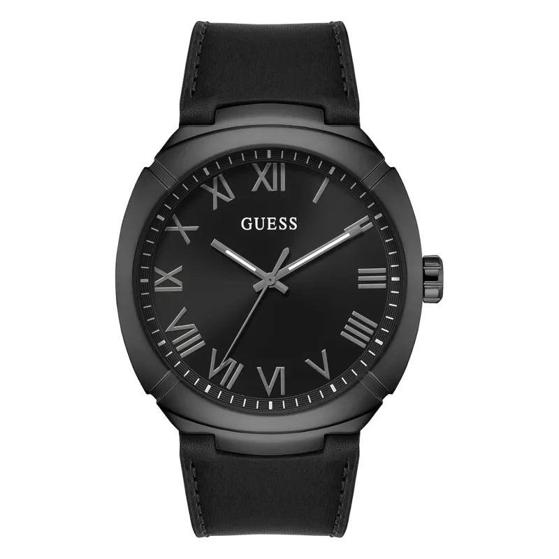 [Coupon + ICICI CC] Guess Round 45mm Black Dial Analog Men Watch – U1464G3M Rs. 6495