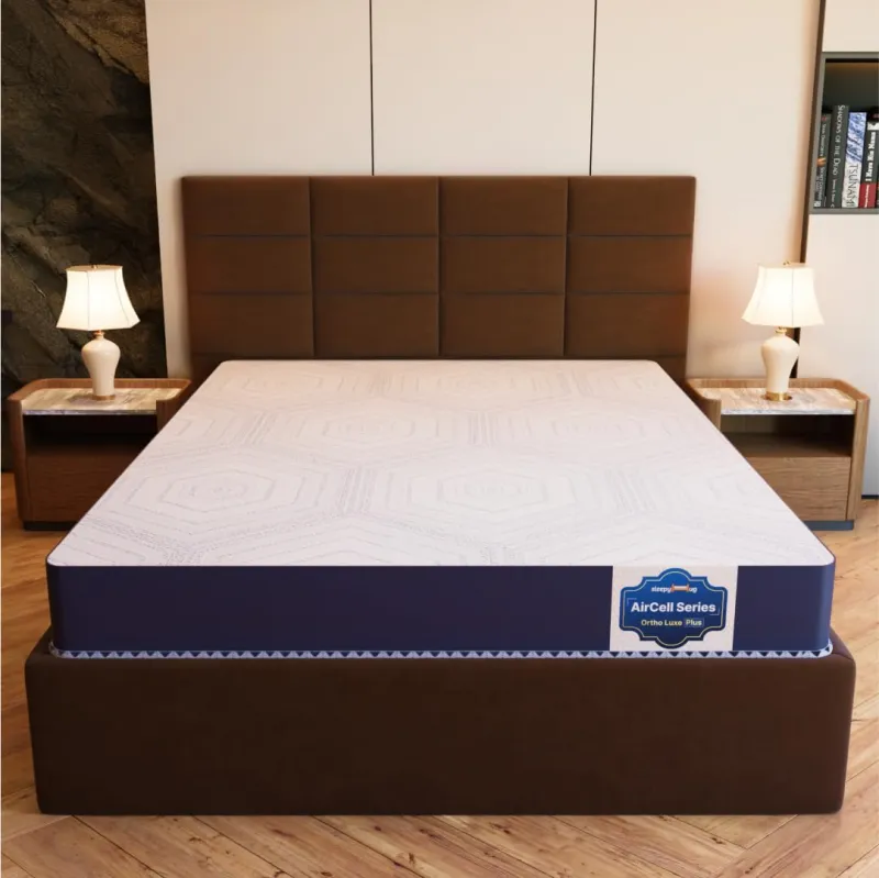 [Coupon + ICICI NC EMI] SleepyHug AirCell Ortho Luxe Plus 6 inch Orthopedic Mattress CoolFlow Memory Foam Mattress with Honeycomb Grid Perfect for Queen size Bed, for Back Rs. 5769