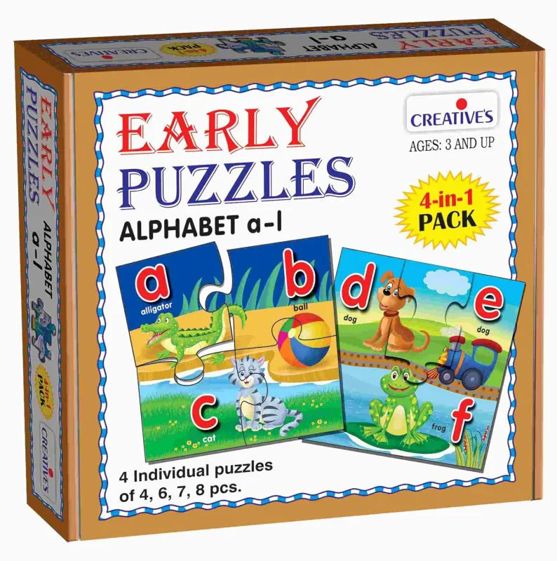 Creative Kids ‘s Early Puzzles Step Ii, Alphabet A to L, Multi Color Rs. 97
