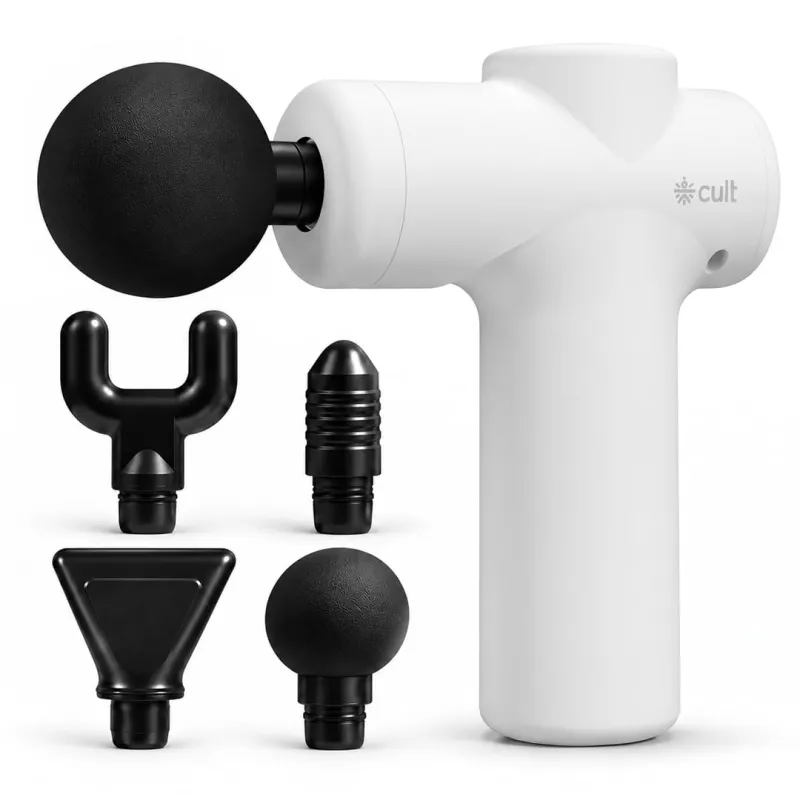 Cult Nova Portable Deep Tissue Massage Gun for Full-Body Muscle Relief, Ultra-Lightweight Handheld Design, 6 Speed Levels, Up to 3-Hour Battery Life, Rs. 749