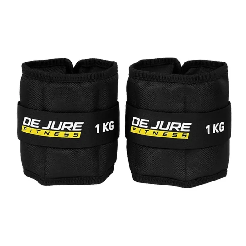 De Jure Fitness Adjustable Ankle & Wrist Weights Pair (1KG x 2) for Men & Women | Strength Training, Walking, Running, Workout, Yoga | Comfortable, Rs. 189