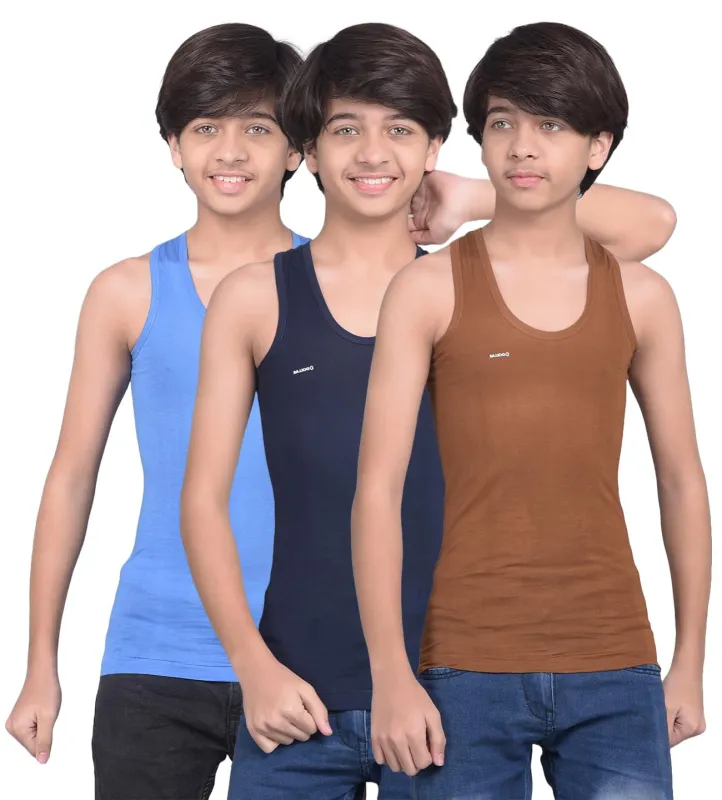 Dollar Bigboss Kid’s Assorted Solid Combed Cotton Shrinkless Vest Rs. 116