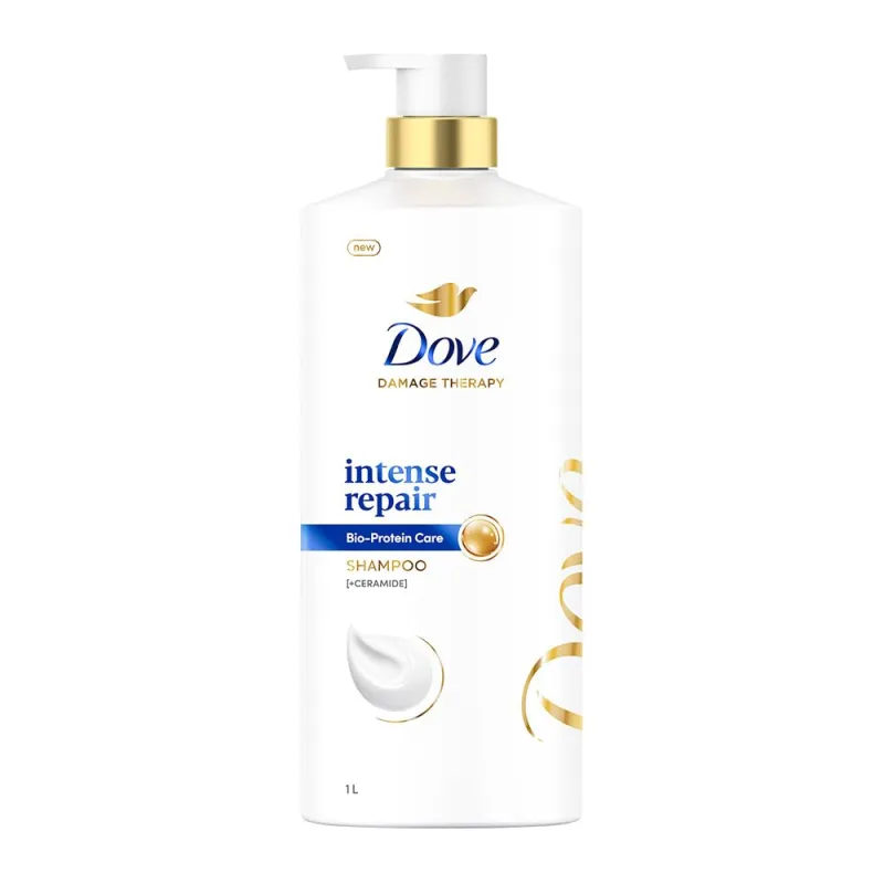 Dove Intense Repair Shampoo 1 L, Repairs Dry and Damaged Hair, Strengthening Shampoo for Smooth & Strong Hair – Mild Daily Shampoo for Men & Women Rs. 499