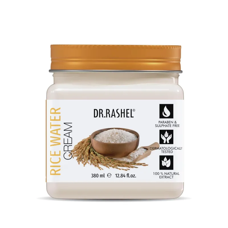 DR.RASHEL Beauty Elixirs Rice Water Face & Body Cream with Rice Water Extract for Brightening, Even Skin Tone, Dark Spot & Blemish Care Lightweight Rs. 155