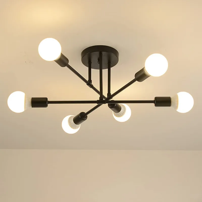 ELEPHANTBOAT 6-Light Chandelier Lights for Ceiling Metal Frame No E27 Bulb Rs. 1576
