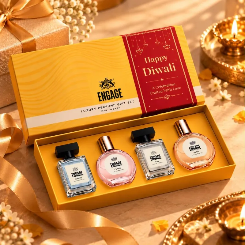 Engage Luxury Perfume Diwali Gift Set for Men & Women 80ml (20ml x 4) | Couple Gift | 4 Premium EDP Fragrances | Wedding, Anniversary, Gift | Unisex Rs. 340