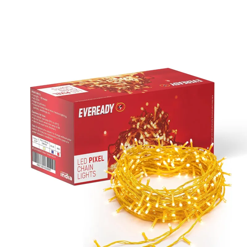 EVEREADY UTSAV 33 FEET, 46 LEDs String Lights, Warm White, Pk 1 Rs. 78