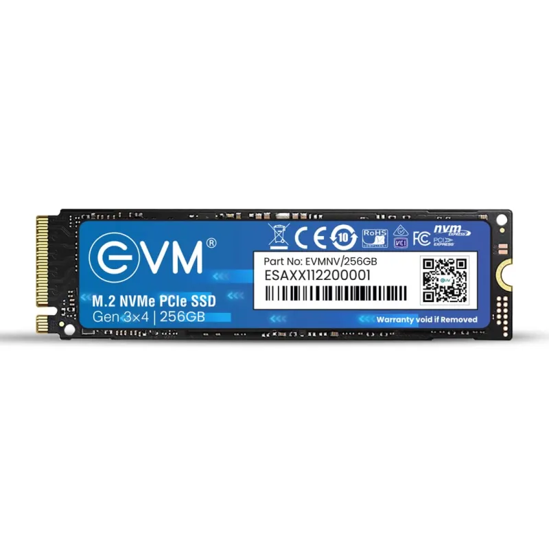 EVM Internal SSD Interface PCle Gen 3×4 Fast Performance, Ultra Low Power Consumption NVME PCIe SSD (EVMNV/256GB, Black, 256GB) Rs. 4699