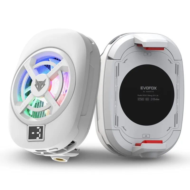 EvoFox Hailstone S Phone Cooler for Gaming | 15W 3 Level Cooling | 5000 RPM 7-Blade| Clamp Mount | RGB | Semiconductor Tech | Type-C Powered & Rs. 689