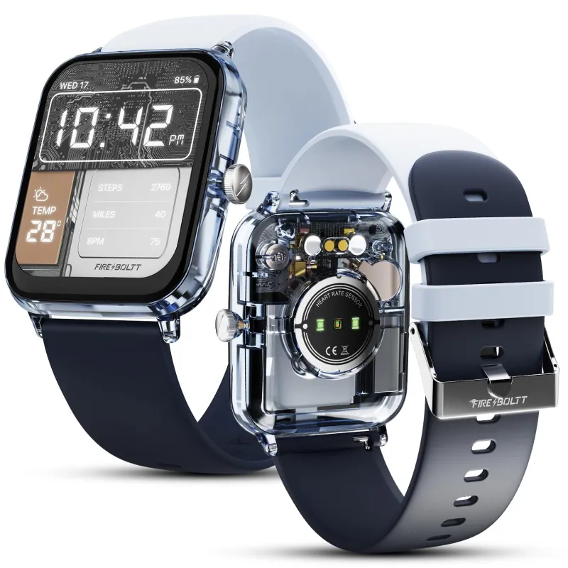 Fire-Boltt Ninja Phantom Smart Watch 1.83” Display, Transparent Clear Body Design, Bluetooth Calling, 120+ Sports Modes, Voice Assistant, AI Outfit Rs. 899