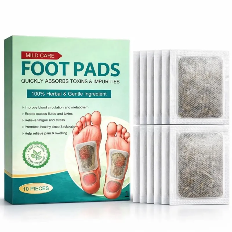 Foot patch (Pack of 1) Herbal And Gentle Ingredient Detox Foot Pads (10 pieces) Natural Ingredients for Sleep Aid Pain Relief Toxin Removal with Rs. 170