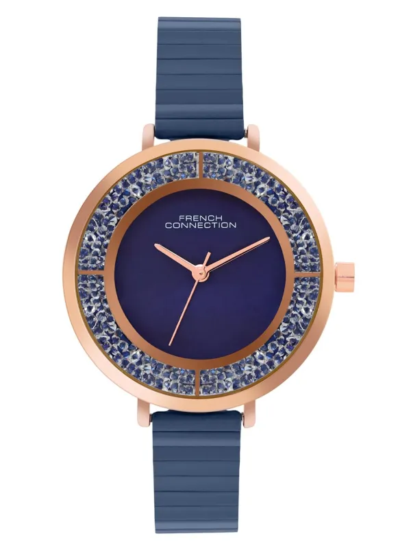 French Connection Dancing Diamonds Blue Round Dial Womens Analogue Watch FCN087UM Rs. 1850