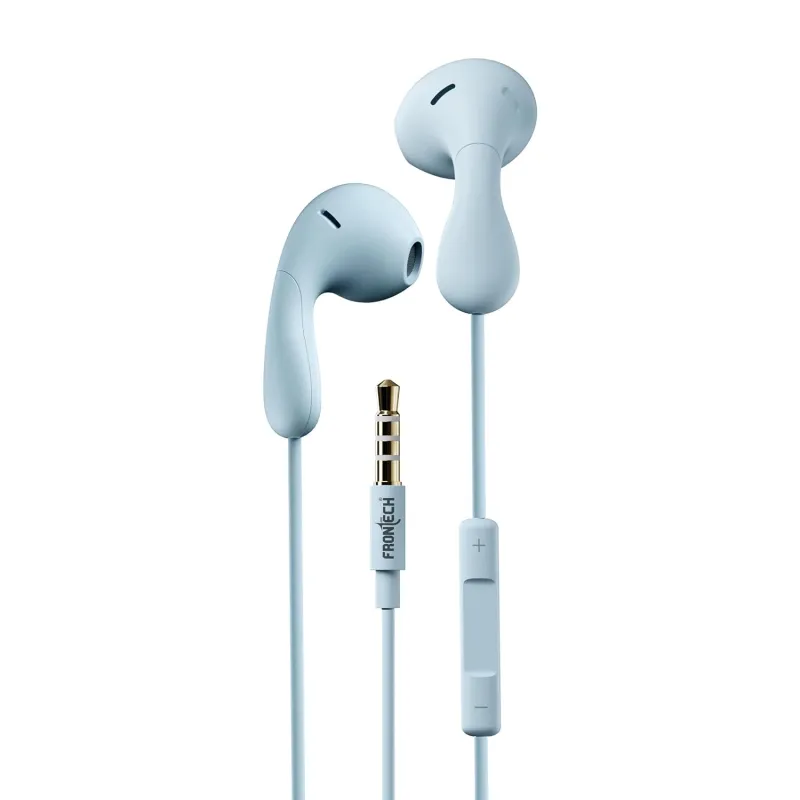 FRONTECH Wired in Ear Earphone with Mic, 3.5 mm Jack Connectivity, 10 mm Drivers and Speaker 6U++ for HD Audio Quality, TPE Wire for Durability & Rs. 129