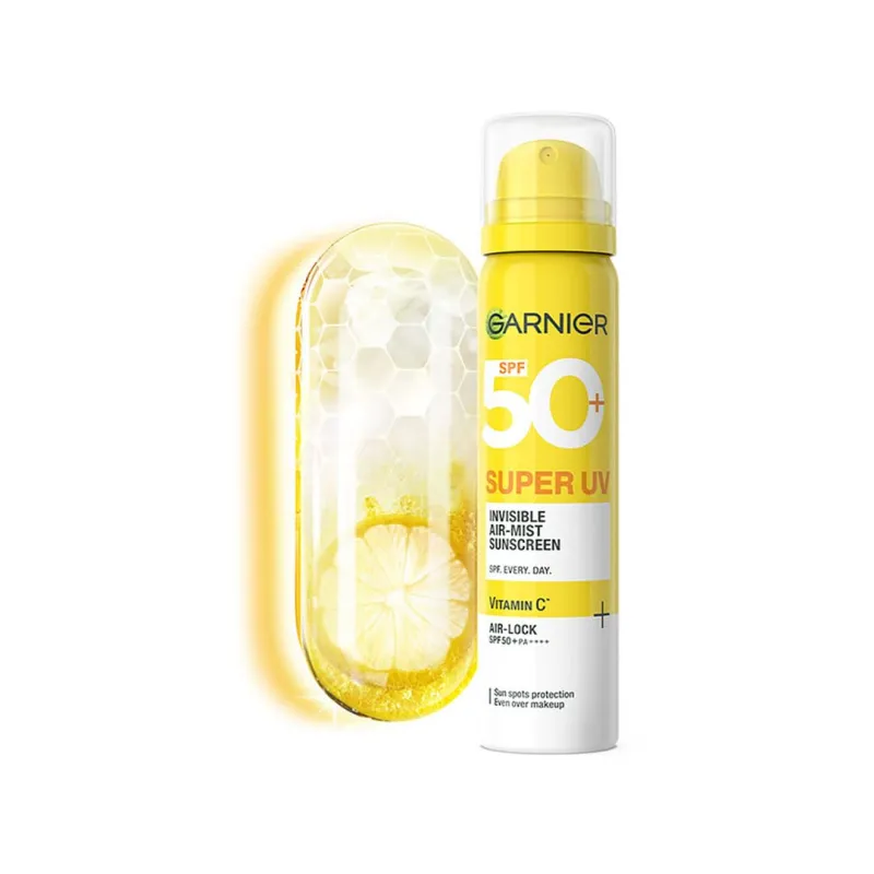 Garnier SuperUV Invisible Air Mist Sunscreen SPF50 PA++++ UVA/B, 75ml Rs. 300
