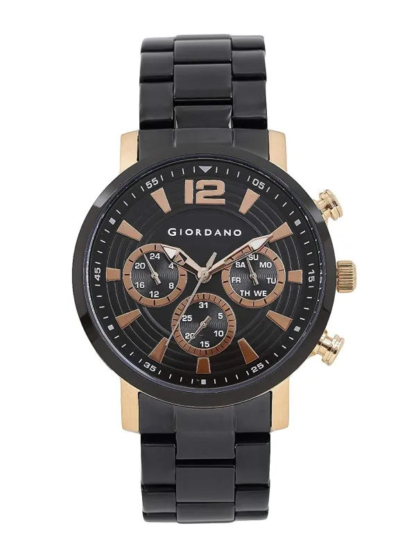 Giordano AW22 Collection Analog Watch for Men Stylish Metal Strap|Multifuntion Mechanism GZ-50025 Rs. 1999