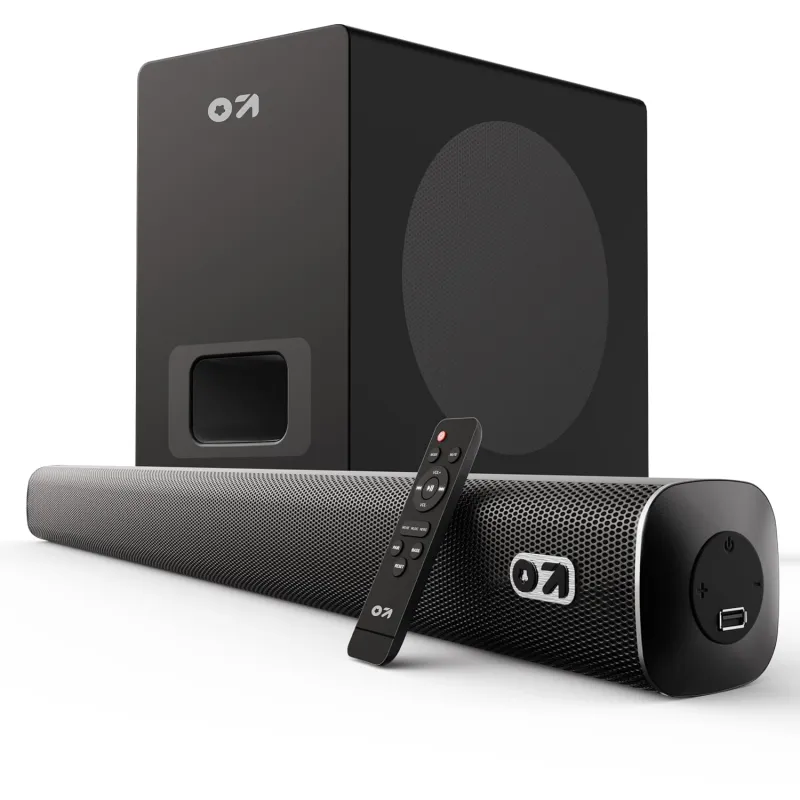 GOBOULT X120 2.1 Channel Bluetooth Soundbar with BoomX Subwoofer, 120-Watt Output Surround Sound, EQ Modes, Remote Accessibility, USB/HDMI/AUX & Rs. 2013