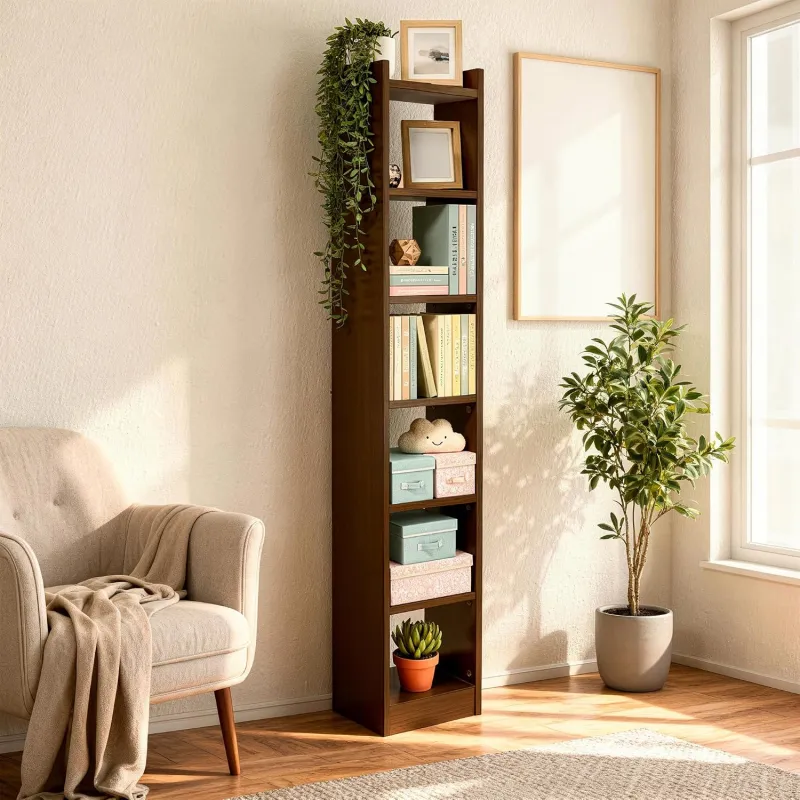 Green Soul Alba 7 Shelves Engineered Wood Book Shelf | Multipurpose Wooden Bookshelf for Home, Bedroom, Living Room, Study Room, Kids Room | Rs. 2290