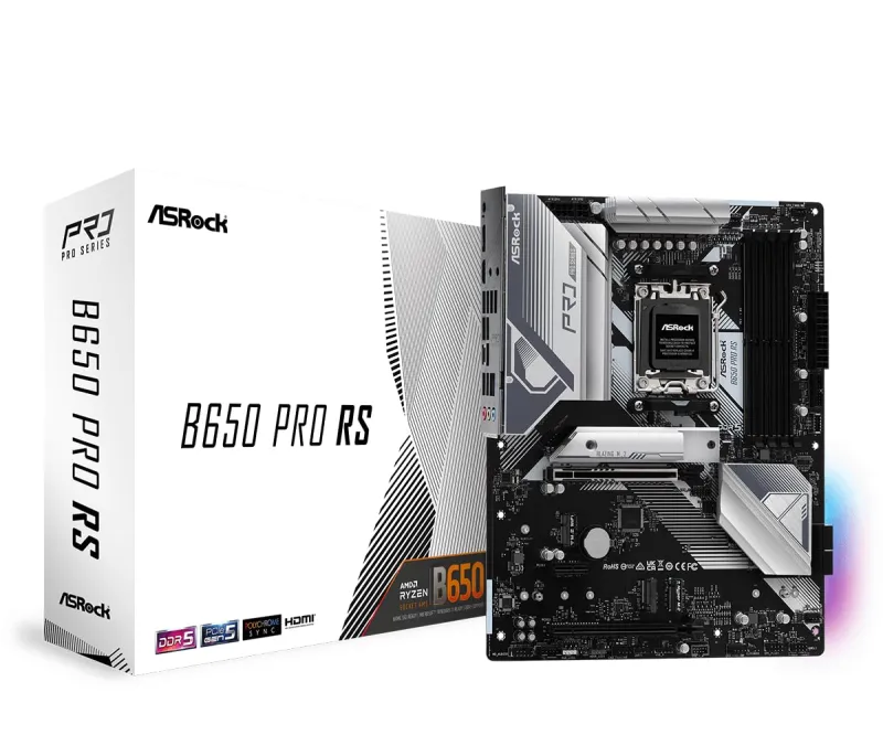 [HDFC CC] ASRock B650 PRO RS Socket AMD AM5/ Chipset AMD B650/ DDR5/ SATA3 & M.2 ATX Motherboard Rs. 9973