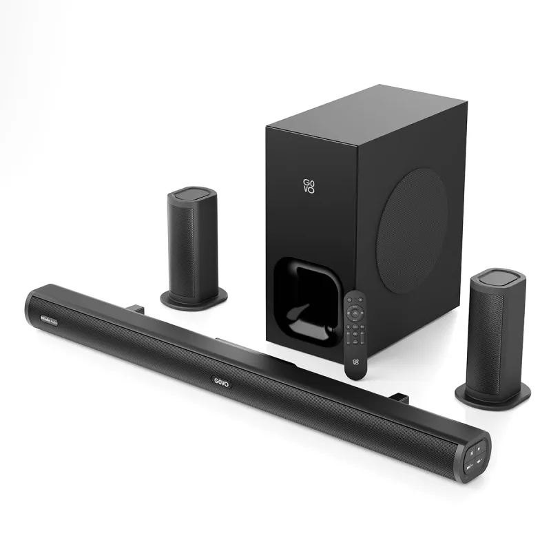 [HDFC CC] GOVO GoSurround 990 Dolby Digital | 525W Sound bar, 5.1 Channel Home Theatre, 6.5″ Wireless subwoofer and Satellite Speakers, HDMI, Opt, AUX, USB &