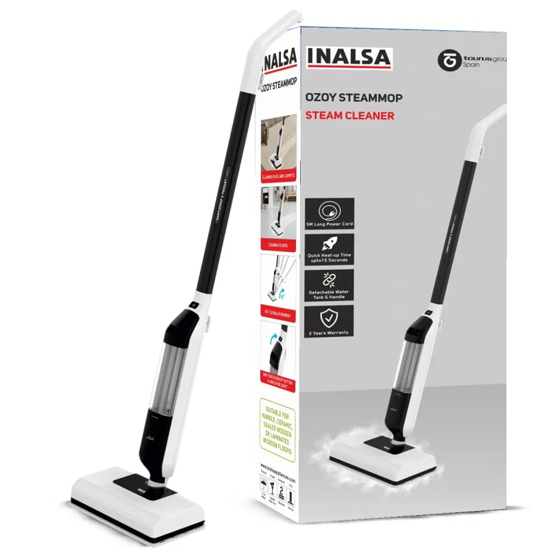 [HDFC CC] INALSA Multi Purpose Steam Cleaner Comes with 2 Mop Cloth and Carpet Slider|Steam Flow Upto 32gm/min|5M Long Cord|Quick Clean Water Filter|500 ML Rs. 5643