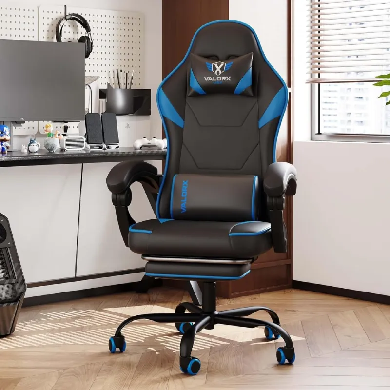 [HDFC CC OFFER] ValorX USA Striker 2026 Edition | Ergonomic Gaming & Office Computer Chair | Premium PU Leather | Dual Massager Back Support | Adjustable Neck & Rs. 7650