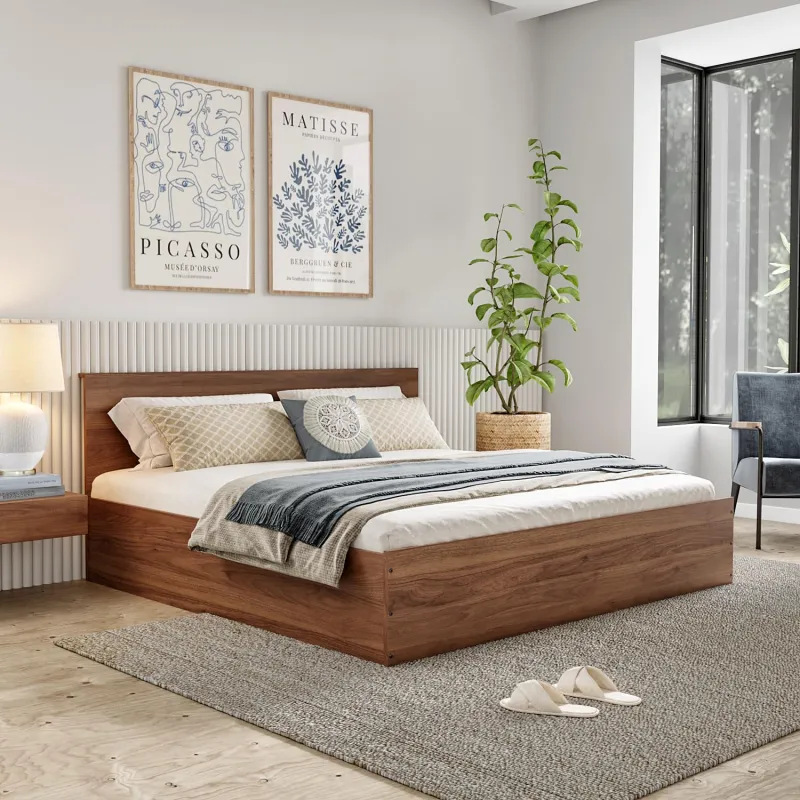 [HDFC NC EMI] Wakefit Bed | 1 Yr Warranty | King Size Bed, Comes with Storage Box, Noise-Free, Density: 680–750 kg/m³, Termite & Borer Resistant, Fits Mattresses Rs. 14028